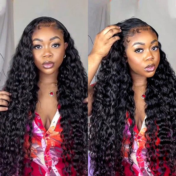 Peruvian Virgin Water Wave Hair Full Lace Wig