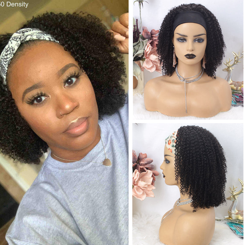 Brazilian Afro Curly Headband Wig