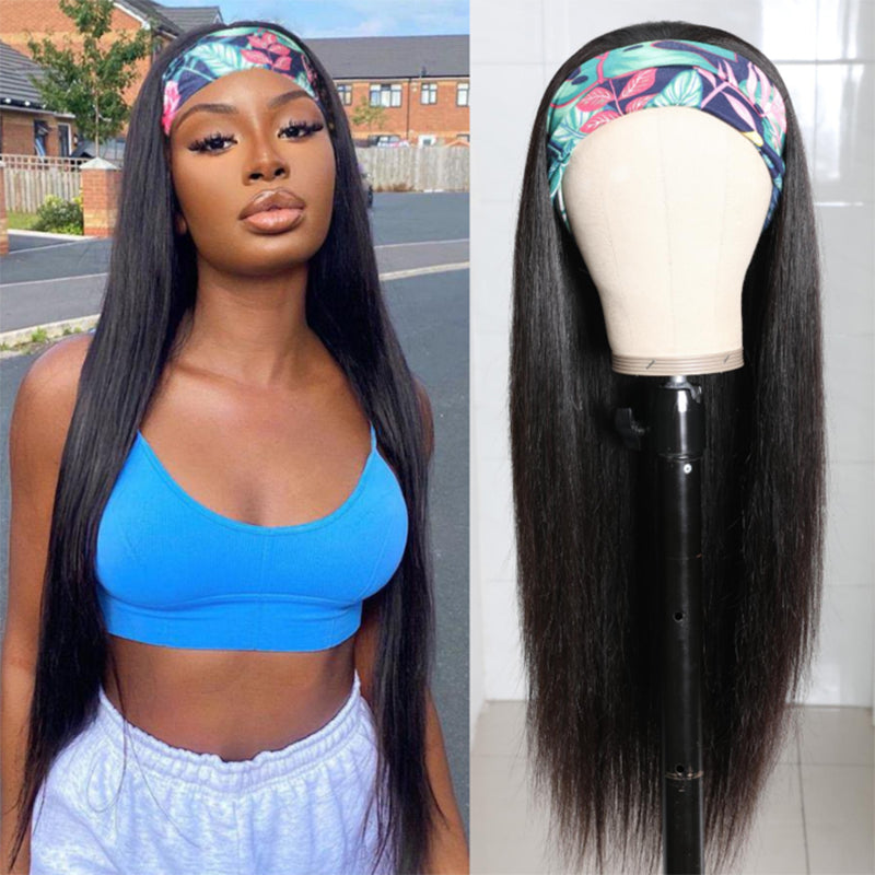 Brazilian Straight Headband Wig