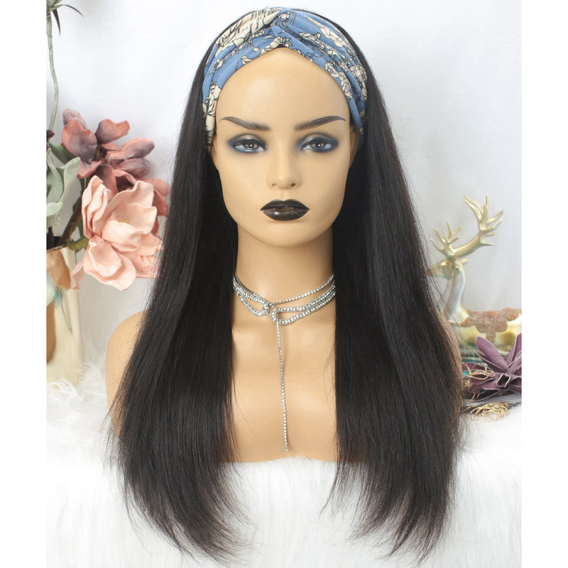Brazilian Straight Headband Wig