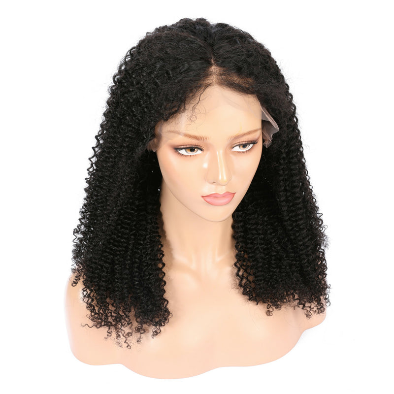 Malaysian Kinky Curly Virgin Hair Full Lace Wig
