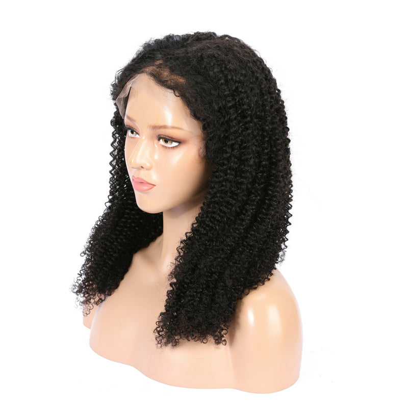 Malaysian Kinky Curly Virgin Hair Full Lace Wig
