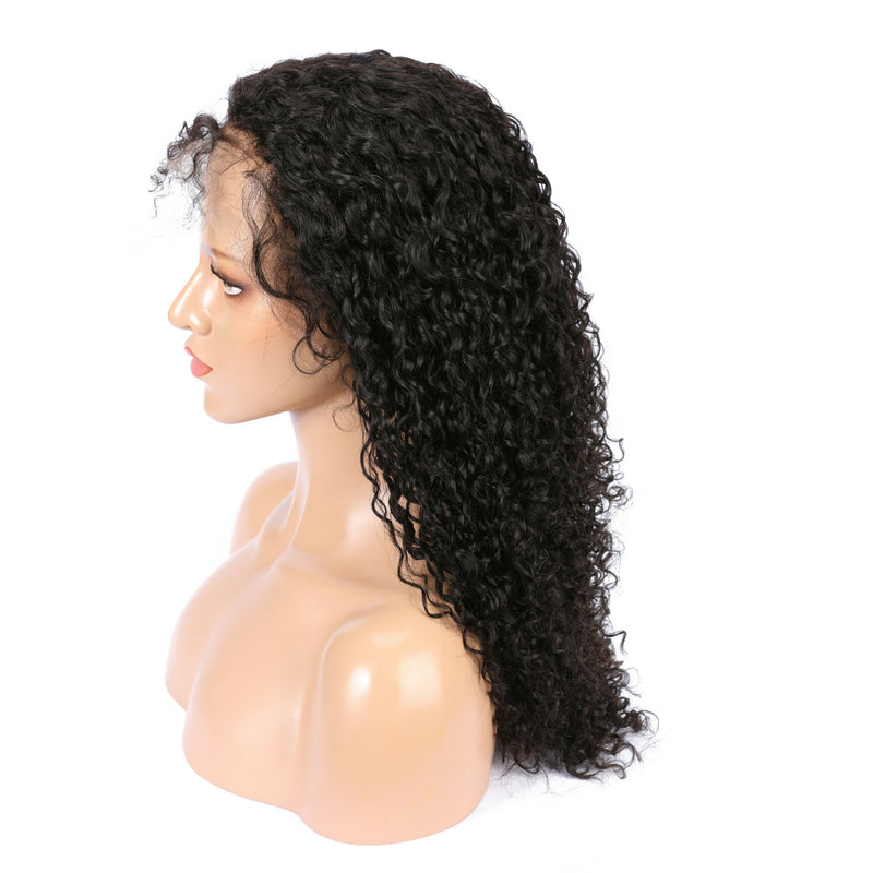 Peruvian Deep Curly Virgin Hair 360 Lace Wig