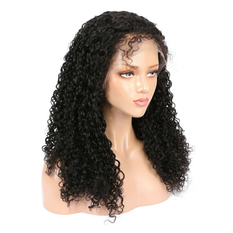 Peruvian Deep Curly Virgin Hair 360 Lace Wig