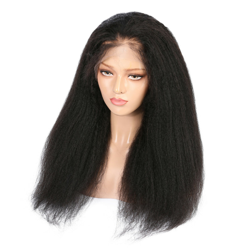 Indian Kinky Straight Virgin Hair Full Lace Wig