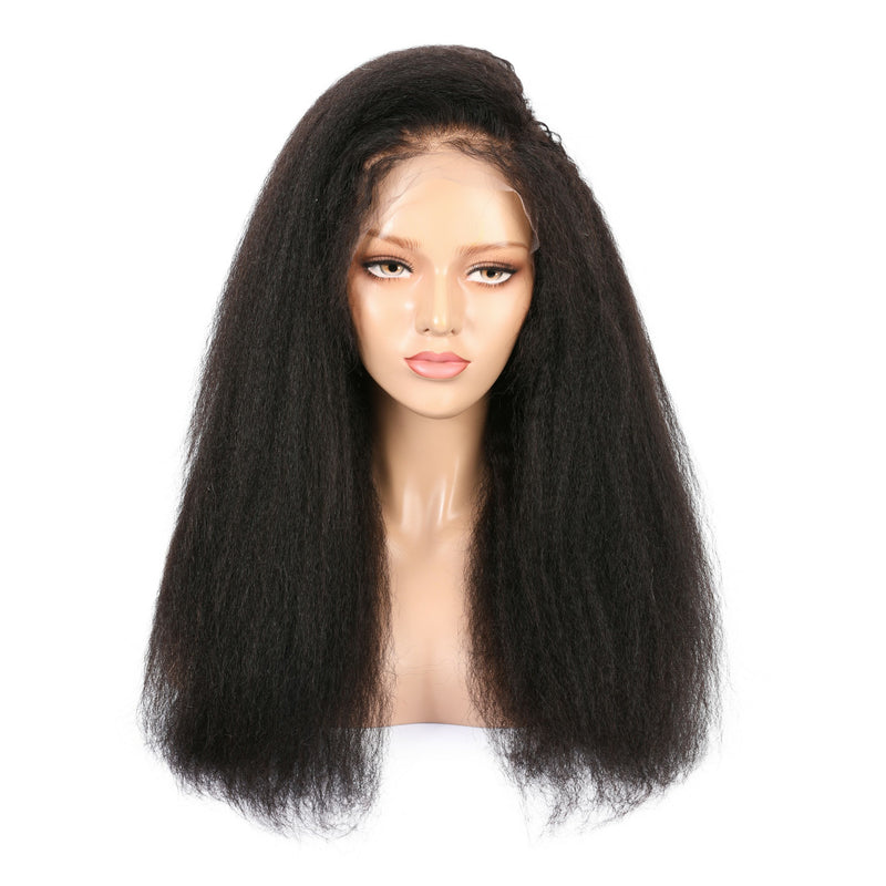Indian Kinky Straight Virgin Hair Full Lace Wig