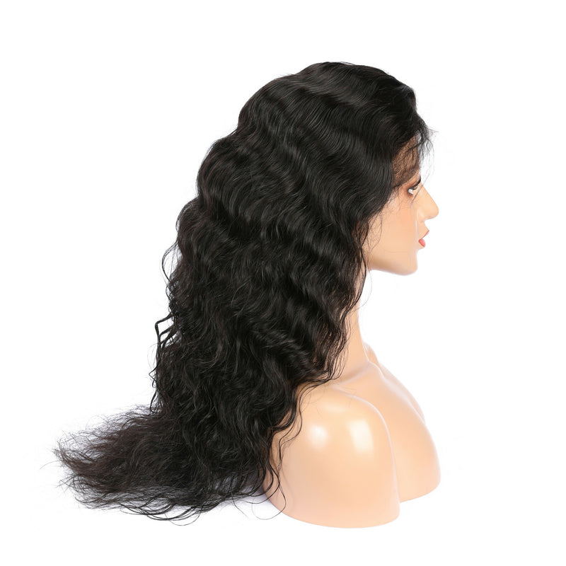 Malaysian Virgin Natural Wave Hair Full Lace Wig