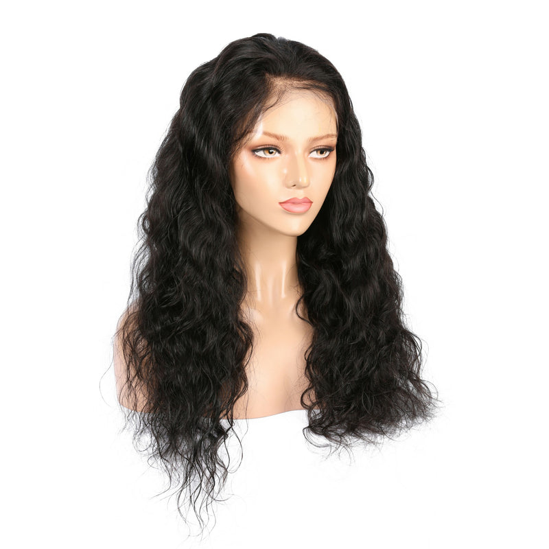 Malaysian Virgin Natural Wave Hair Full Lace Wig