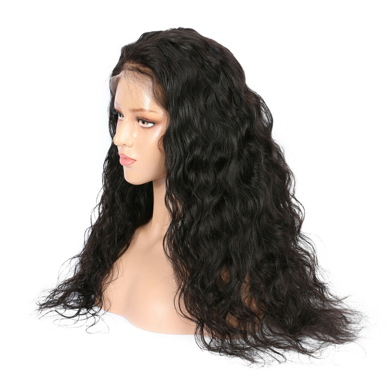 Malaysian Virgin Natural Wave Hair Full Lace Wig