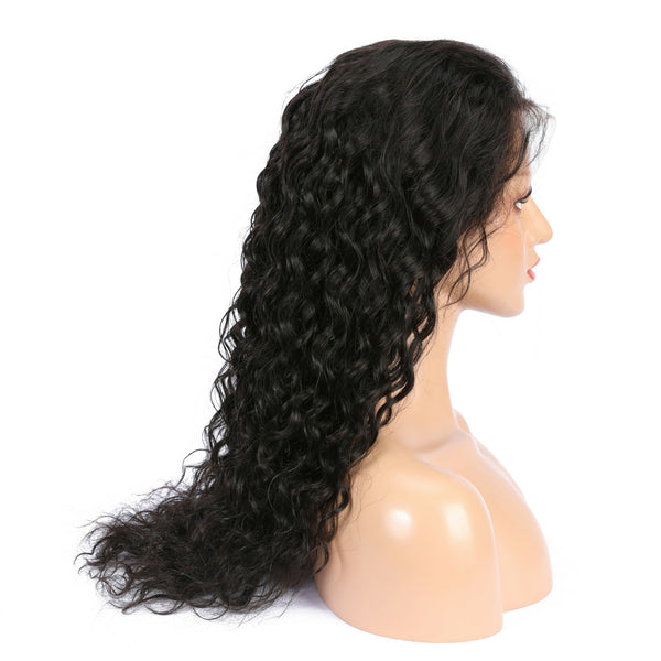 Peruvian Virgin Water Wave Hair Full Lace Wig