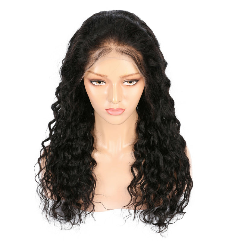 Peruvian Virgin Water Wave Hair Full Lace Wig
