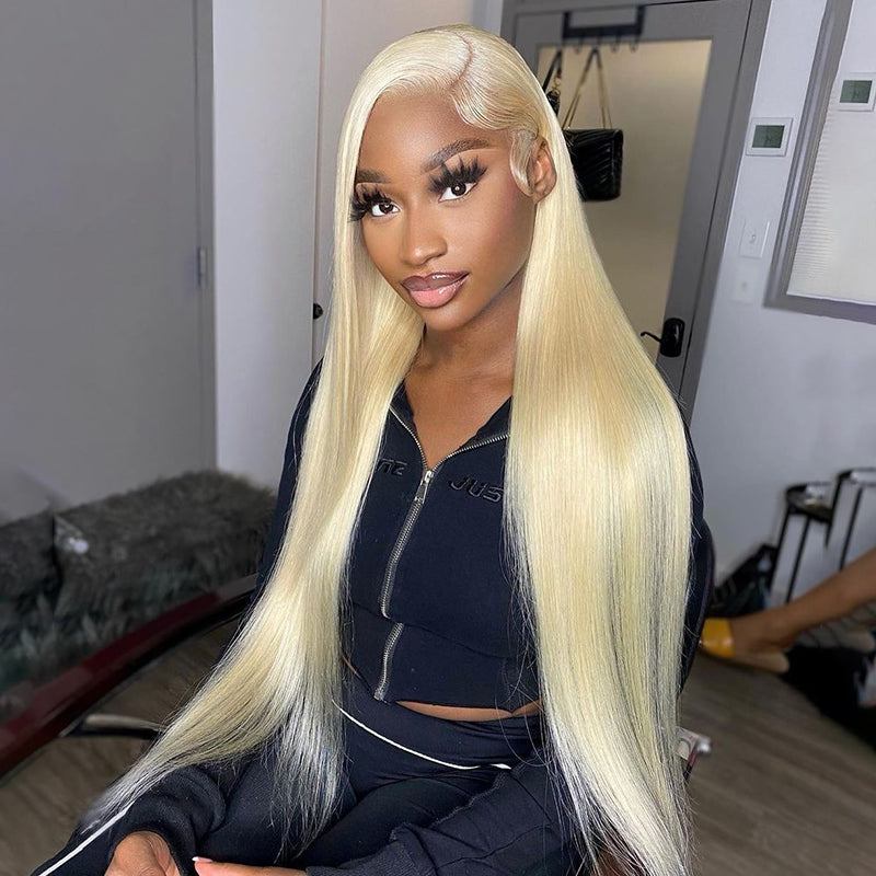 Brazilian Straight Hair #613 Blonde Full Lace Wig