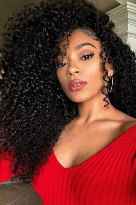 Peruvian Kinky Curly Virgin Hair 360 Lace Wig