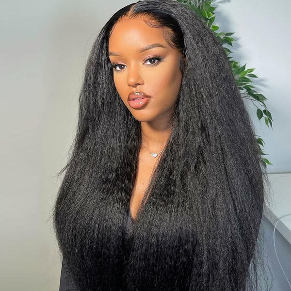 Malaysian Kinky Straight Lace Front Wig