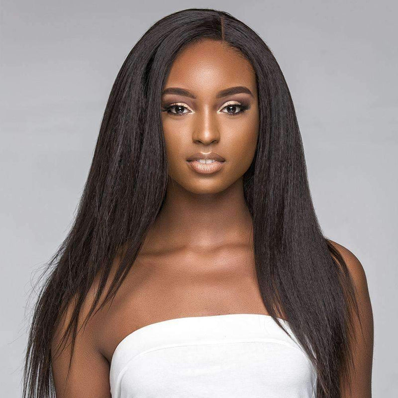 Indian Kinky Straight Lace Front Wig