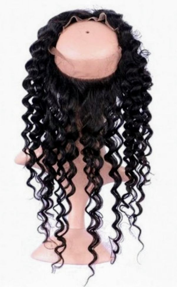 Malaysian Virgin Hair Deep Wave 360 Frontal