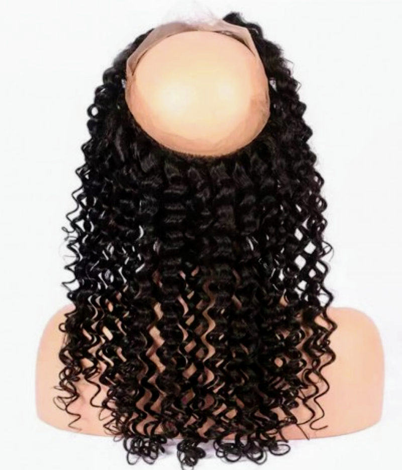 Malaysian Virgin Hair Deep Curly 360 Frontal