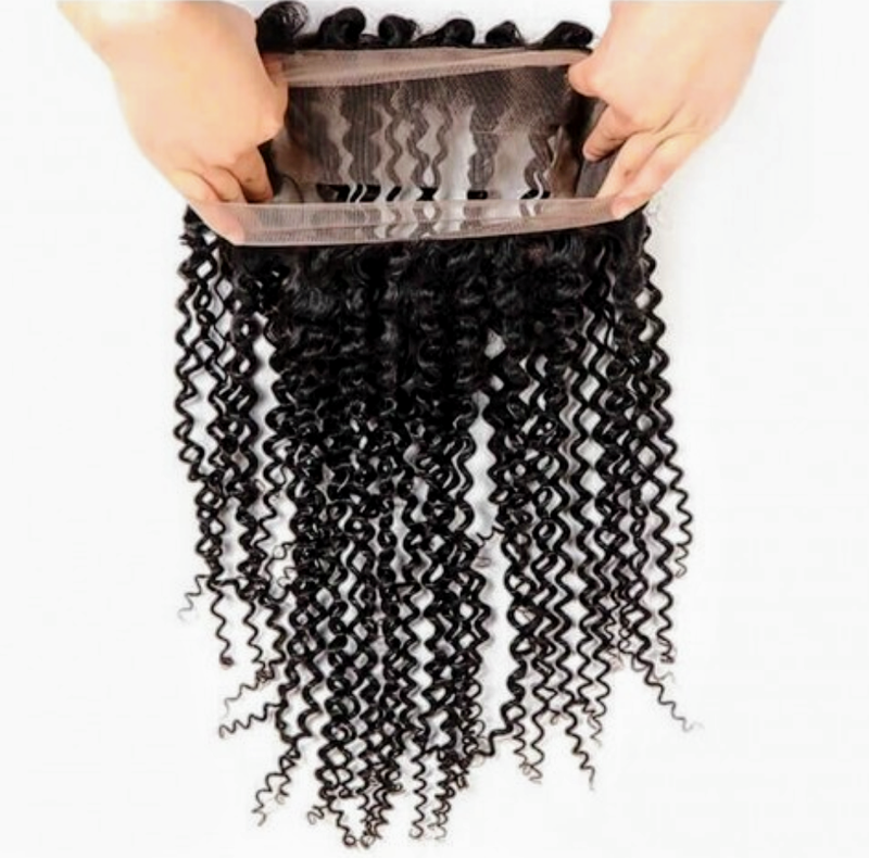 Malaysian Virgin Hair Deep Curly 360 Frontal
