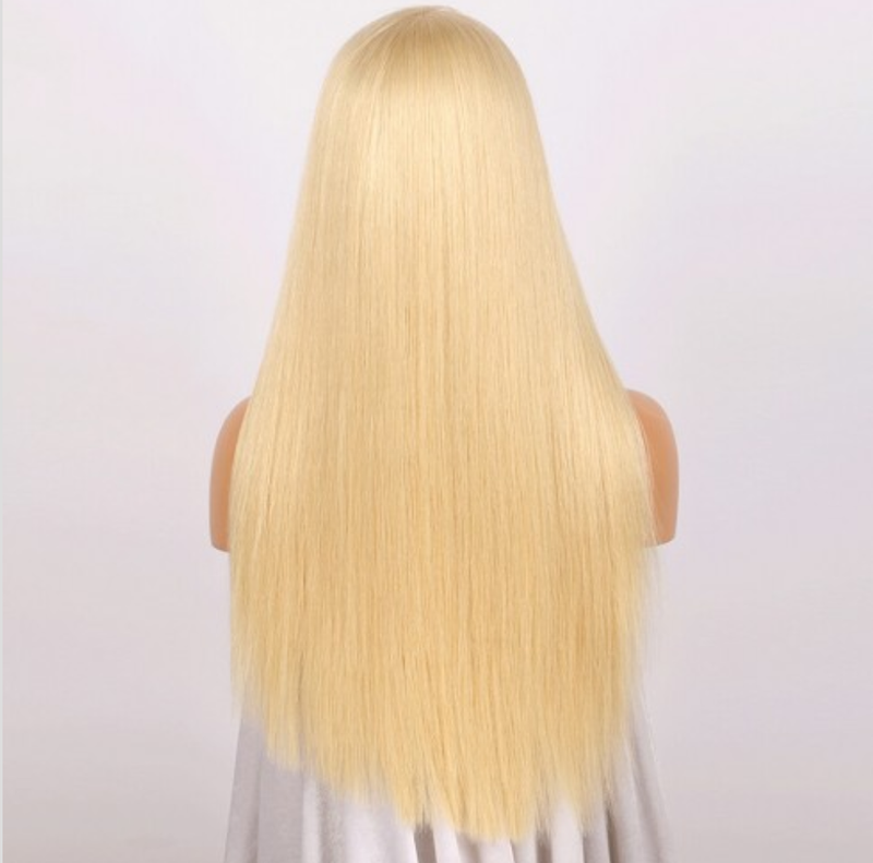 Brazilian Straight Hair #613 Blonde Full Lace Wig
