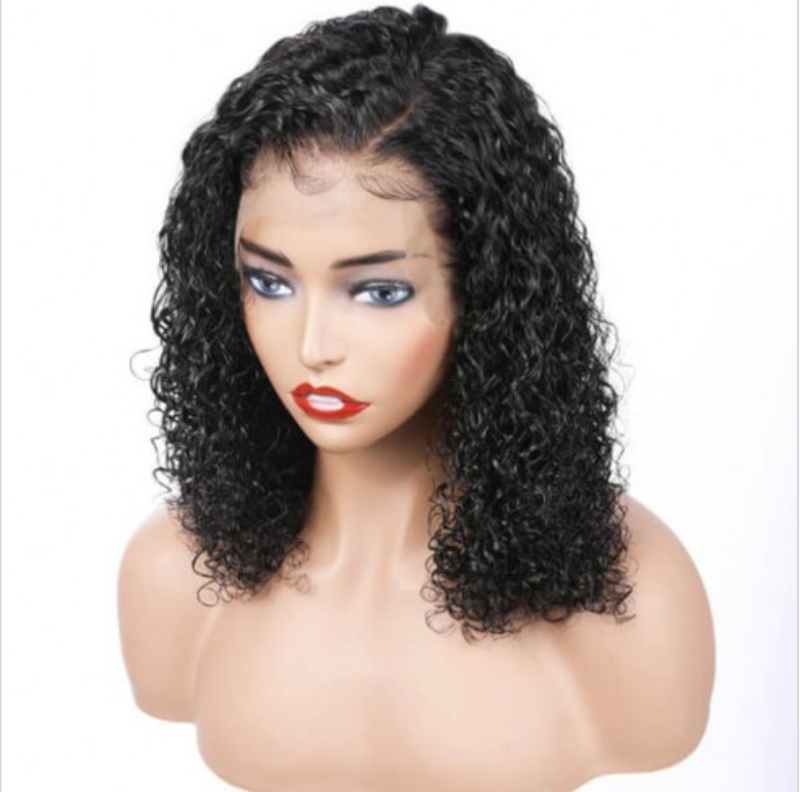 Brazilian Curly Lace Front Bob Wig