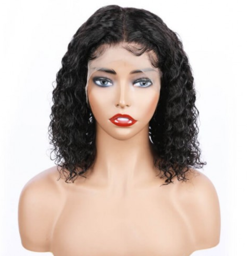 Brazilian Deep Wave Hair Lace Front Bob Wig