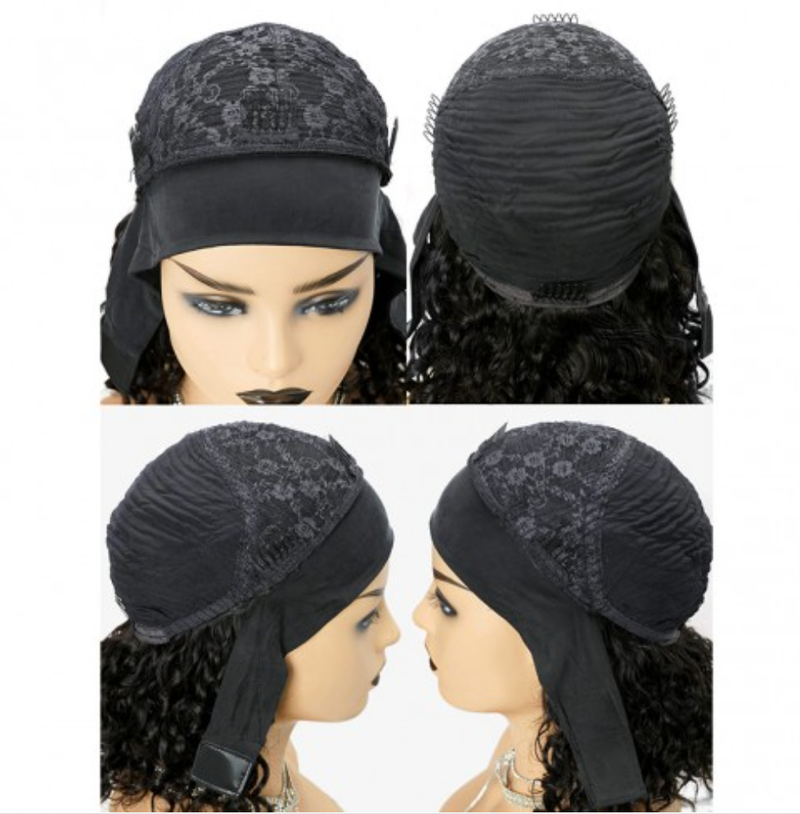 Brazilian Highlight Color Curly Headband Wig