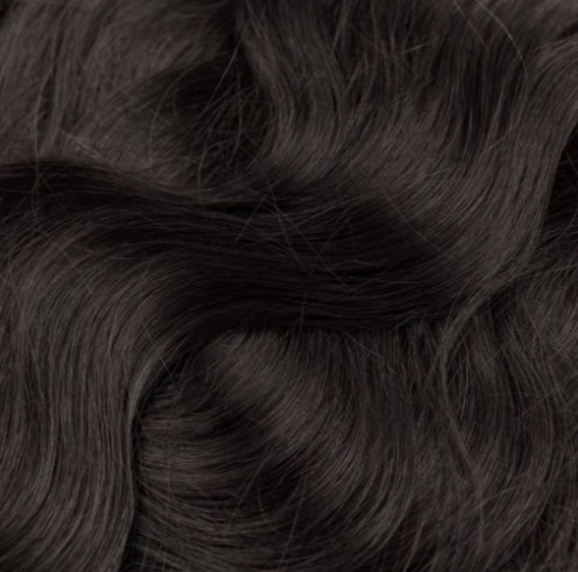 #1B Natural Black Body Wave Clip In Hair Extensions
