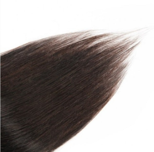 #2 Dark Brown Straight Clip In Hair Extensions