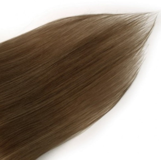 #8 Light Chestnut Straight Clip In Hair Extensions