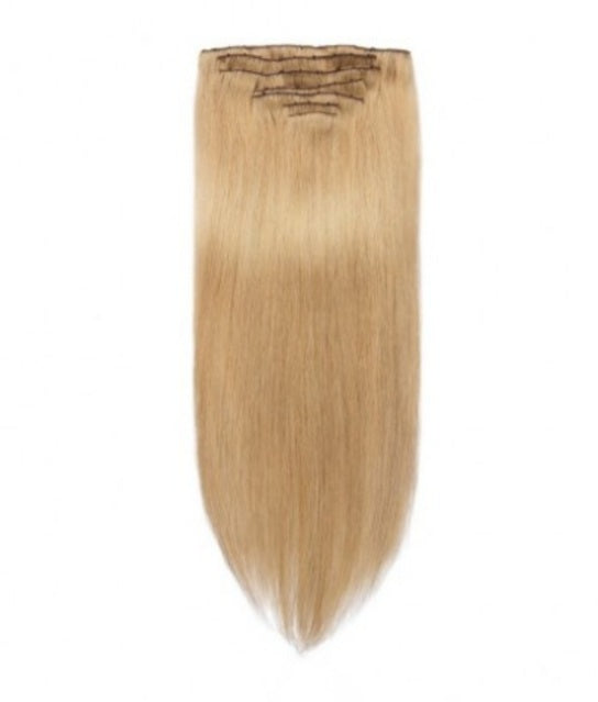 #27 Strawberry Blonde Straight Clip In Hair Extensions