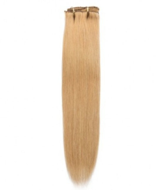 #27 Strawberry Blonde Straight Clip In Hair Extensions