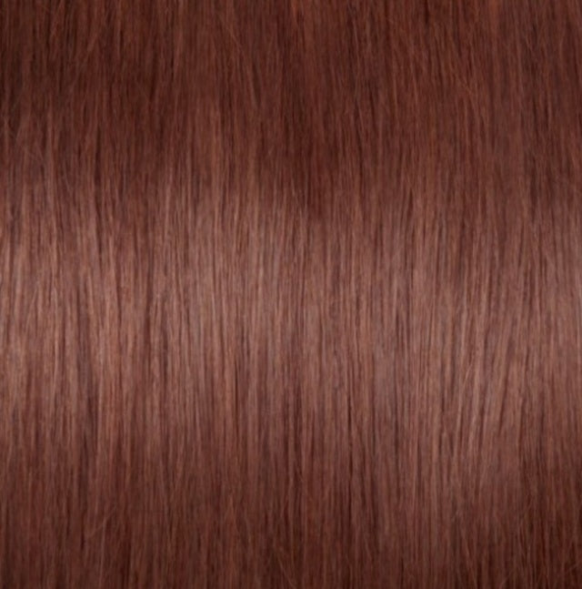 #33 Dark Auburn Straight Clip In Hair Extensions