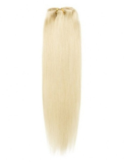 #60 Ash Blonde Straight Clip In Hair Extensions