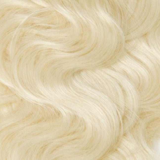#60 Ash Blonde Body Wave Clip In Hair Extensions