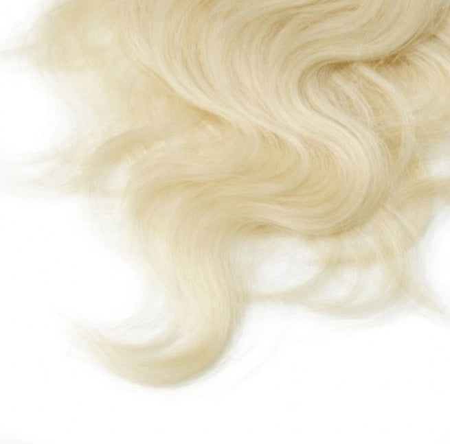 #60 Ash Blonde Body Wave Clip In Hair Extensions