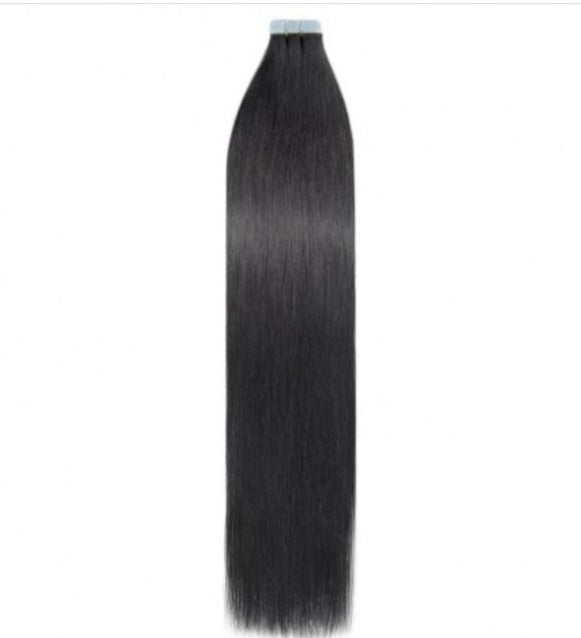 #1 Jet Black Straight Tape In Hair Extensions