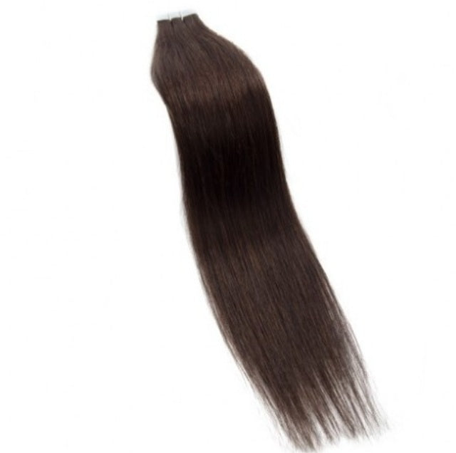 #2 Dark Brown Straight Tape In Hair Extensions