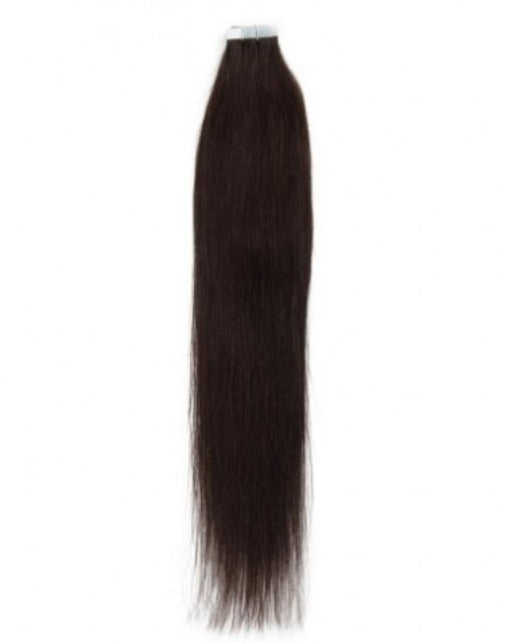 #2 Dark Brown Straight Tape In Hair Extensions