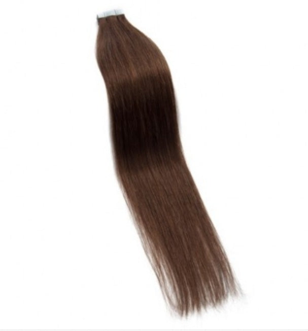 #4 Medium Brown Straight Tape In Hair Extensions