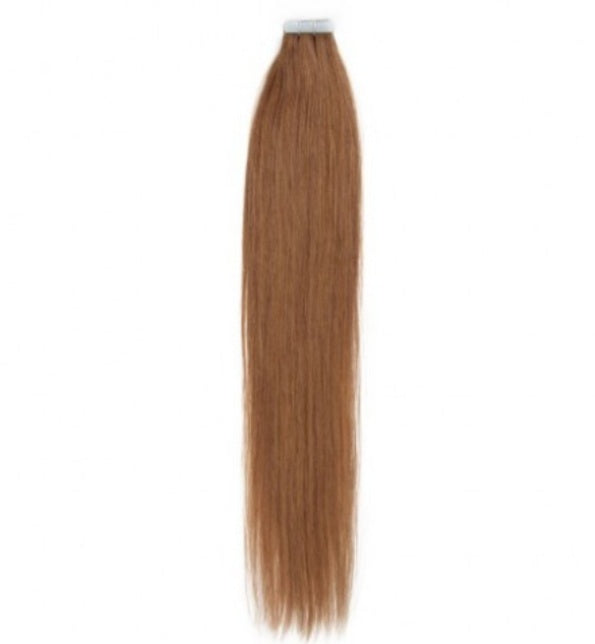 #8 Light Chestnut Straight Tape In Hair Extensions