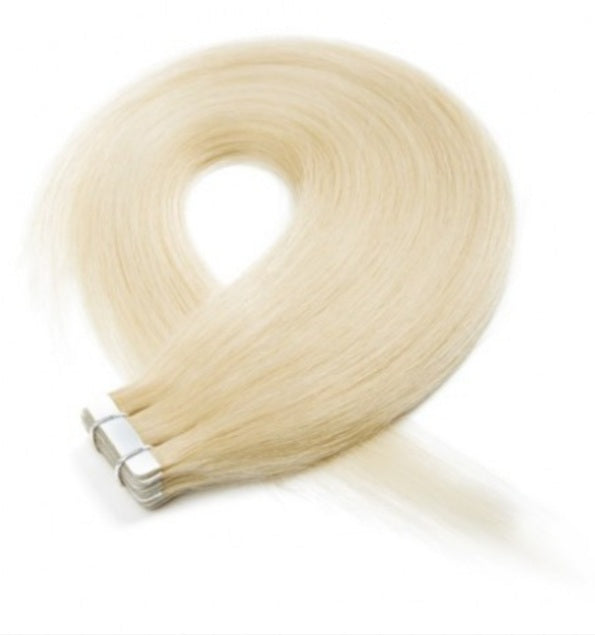 #24 Sandy Blonde Straight Tape In Hair Extensions