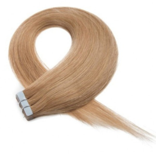 #27 Strawberry Blonde Straight Tape In Hair Extensions