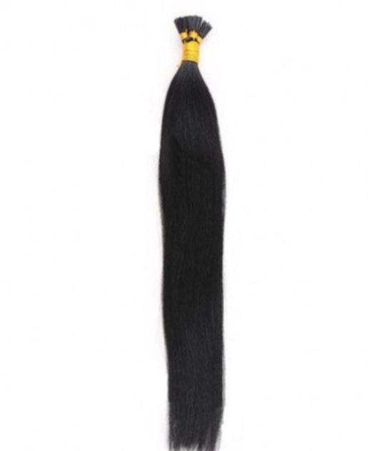 #1B Natural Black Straight U Tip Hair Extensions