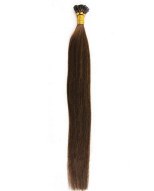 #4 Medium Brown Straight U Tip Hair Extensions