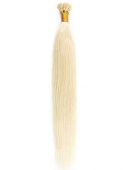 #60 Ash Blonde Straight I Tip Hair Extensions