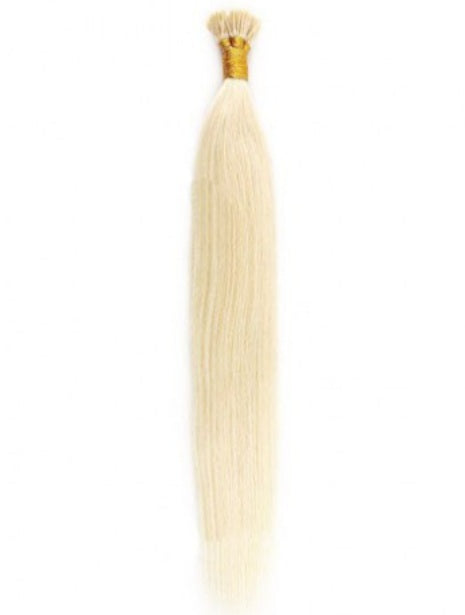 #60 Ash Blonde Straight I Tip Hair Extensions
