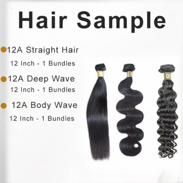 12A Raw Sample Hair Bundles