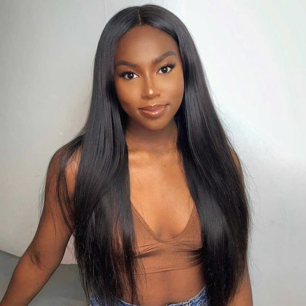 Straight Closure Wig