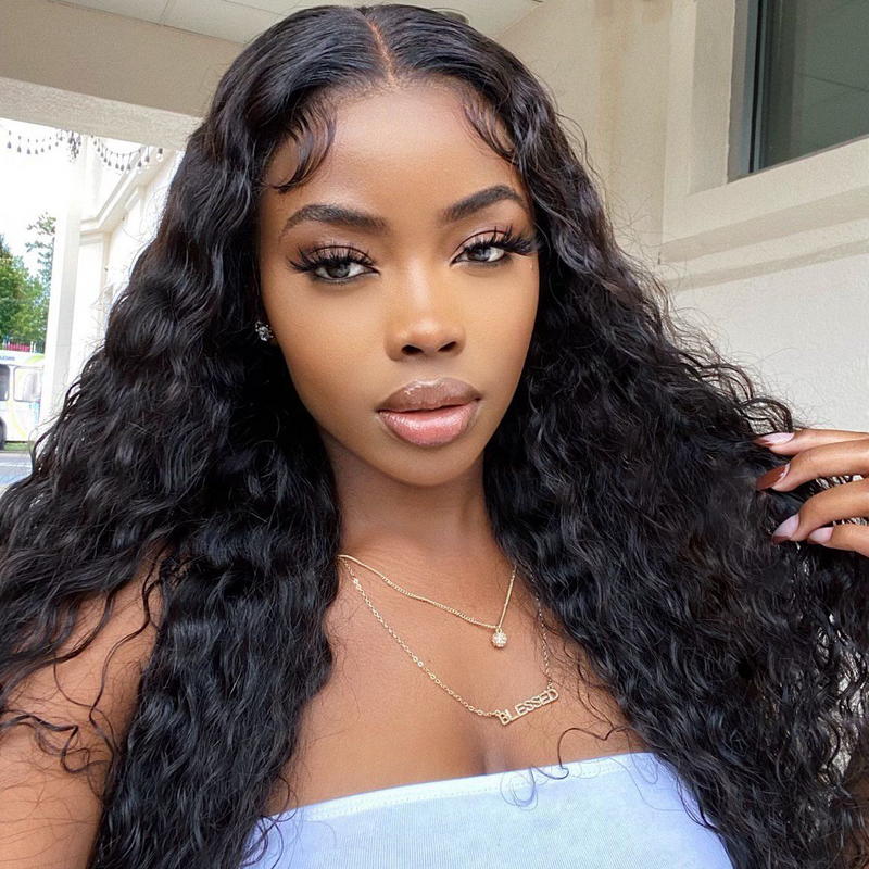 Peruvian Water Wave Lace Front Wig