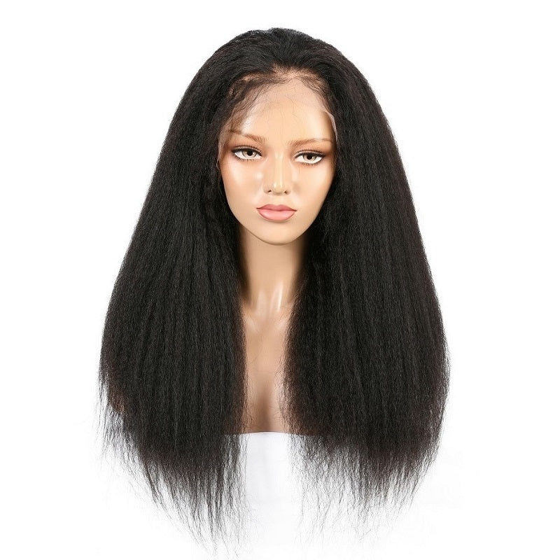 Indian Kinky Straight Lace Front Wig